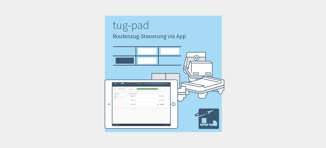 Routenzug-Steuerung via Smart Device mit dem tug-pad von prismat